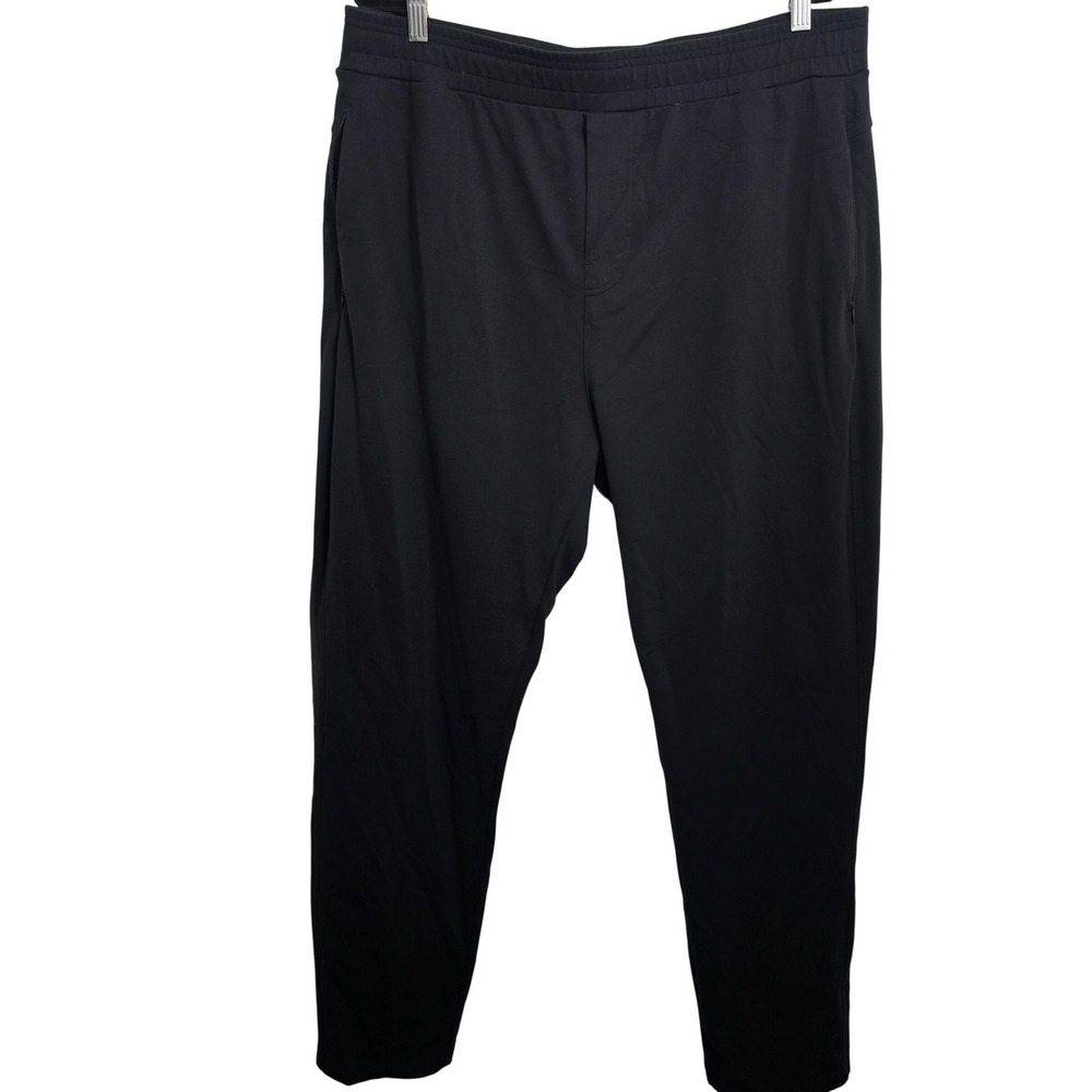 Public Rec All Day Every Day‎ Pants Mens 40x34 Black Athletic Tapered Trousers